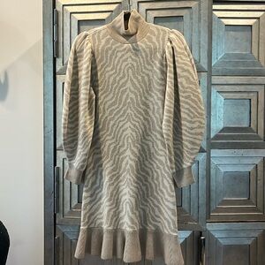 ULLA JOHNSON 100% Marino Wool mini dress